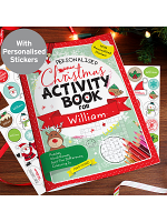 Personalised Christmas Activity Book with Stickers