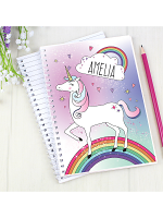 Personalised Unicorn A5 Notebook