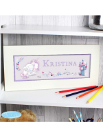 Personalised Tiny Tatty Teddy Unicorn Name Frame