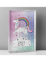 Personalised Unicorn Glitter Shaker