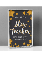 Personalised You Are A Star Teacher Glitter Shaker