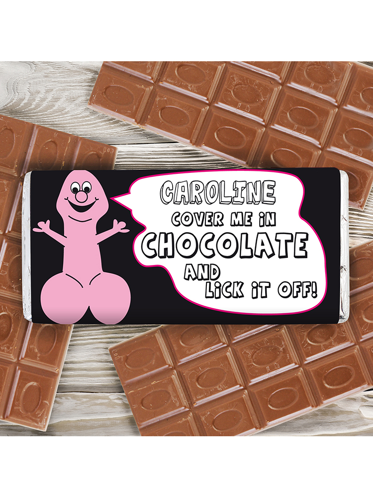 Personalised Willy Milk Chocolate Bar