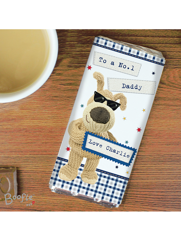 Personalised Boofle Stars Milk Chocolate Bar