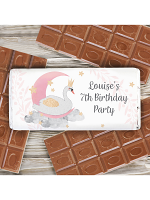 Personalised Swan Lake Milk Chocolate Bar