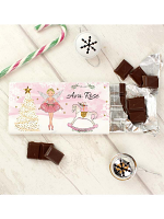 Personalised Sugar Plum Fairy Milk Chocolate Bar