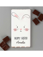 Personalised Bunny Features Milk Chocolate Bar