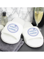 Personalised Butterfly Velour Slippers