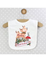 Personalised Festive Fawn Bib