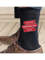 Personalised Banner Design Mens Socks