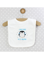 Personalised 1st Christmas Penguin Bib