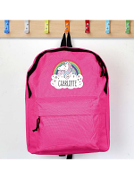 Personalised Unicorn Pink Backpack