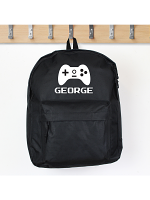 Personalised Gaming Black Backpack