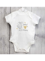 Personalised Tiny Tatty Teddy I Heart 0-3 Months Baby Vest
