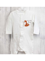 Personalised Mummy and Me Fox 0-3 Months Babygrow