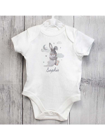 Personalised Baby Bunny 0-3 Months Baby Vest