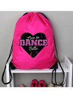 Personalised 'Live to Dance' Pink Kit Bag