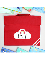 Personalised Rainbow Red Book Bag