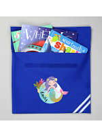 Personalised Mermaid Blue Book Bag