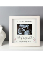 Personalised 'It's A Girl' Baby Scan Frame