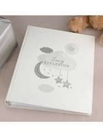 Personalised New Baby Moon & Stars Album with Sleeves