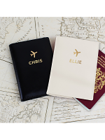 Personalised Gold Name Passport Holders Set