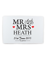 Personalised Mr & Mrs Plaque