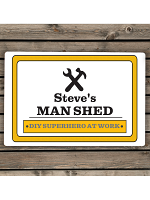 Personalised Man At Work Sign