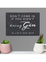 Personalised Gin Metal Sign