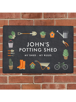 Personalised Gardening Metal Sign