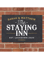 Personalised Staying Inn Metal Sign