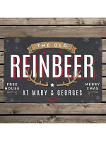 Personalised Reinbeer Metal Sign