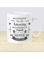 Personalised Vintage Typography Mug