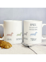 Personalised Dachshund Dog Breed Mug