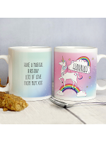 Personalised Unicorn Mug