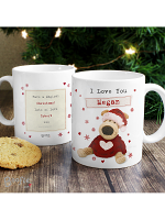 Personalised Boofle Christmas Love Mug