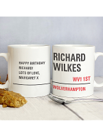 Personalised London Street Sign Mug