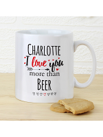 Personalised I Love You More Than... Mug