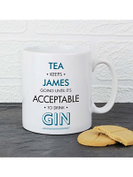 Personalised Acceptable To Drink Mug