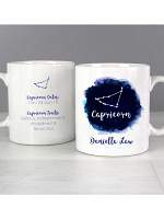 Personalised Capricorn Zodiac Star Sign Mug (December 22nd - 19th January)