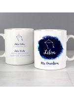 Personalised Libra Zodiac Star Sign Mug (September 23rd - October 22nd)