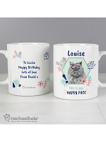 Personalised Rachael Hale 'Happy Face' Cat Mug