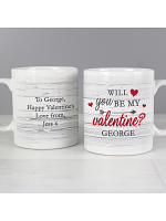 Personalised Be My Valentine Mug