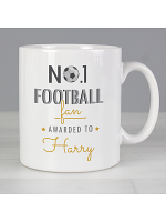 Personalised No.1 Football Fan Mug