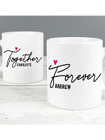 Personalised Together Forever Mug Set