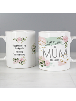 Personalised Abstract Rose Mug