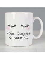 Personalised Eyelashes Mug