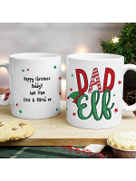 Personalised Dad Elf Mug