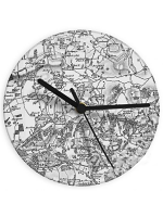 Personalised Old Series 1805 - 1874 Glass Map Clock