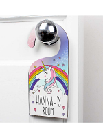 Personalised Unicorn Door Hanger