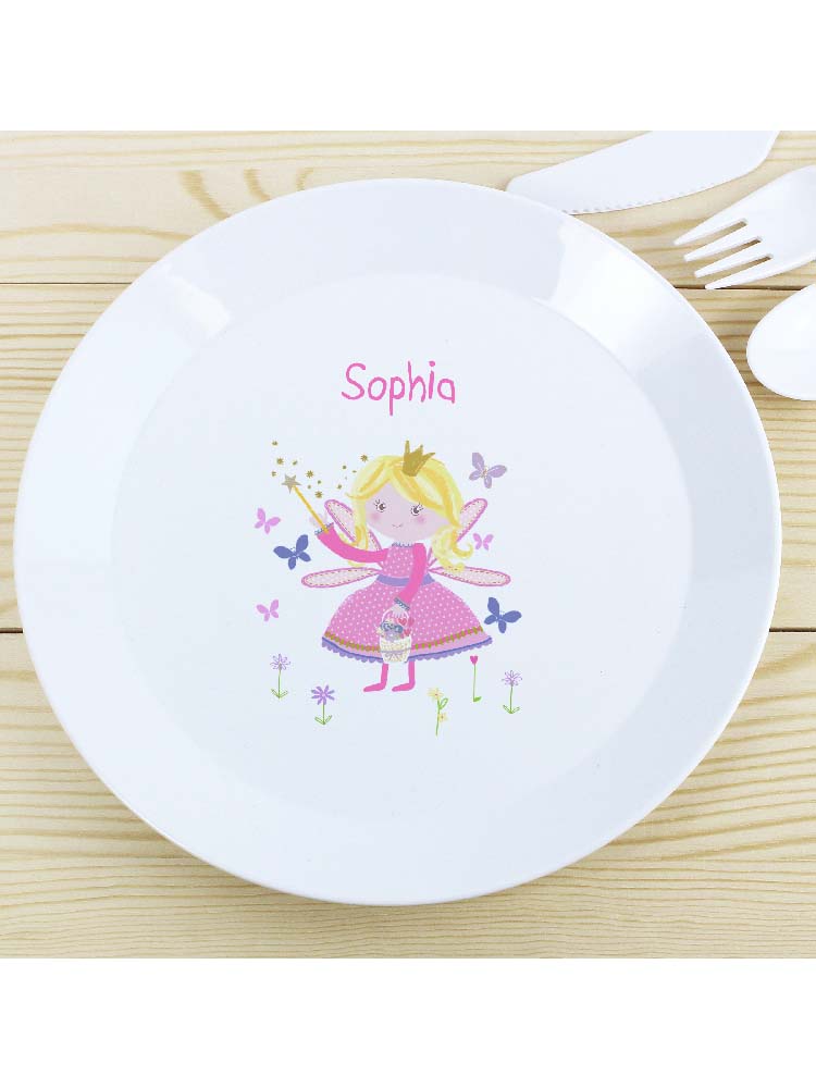 Personalised Garden Fairy Plastic Plate